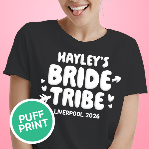 Bride Tribe Puff Print T-Shirt