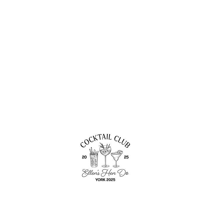 Cocktail Club Wine Label - front view