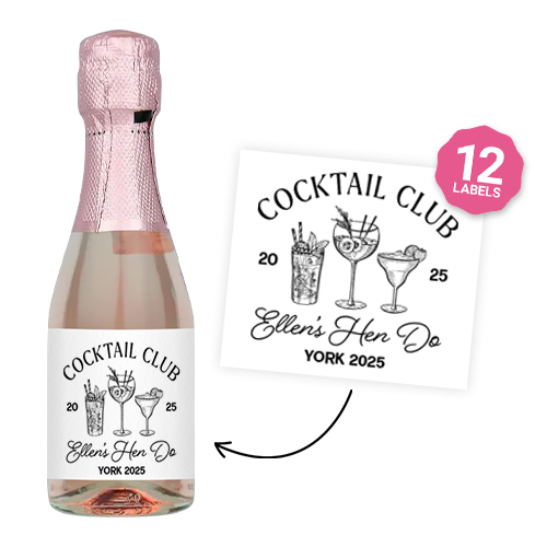 Cocktail Club Wine Label
