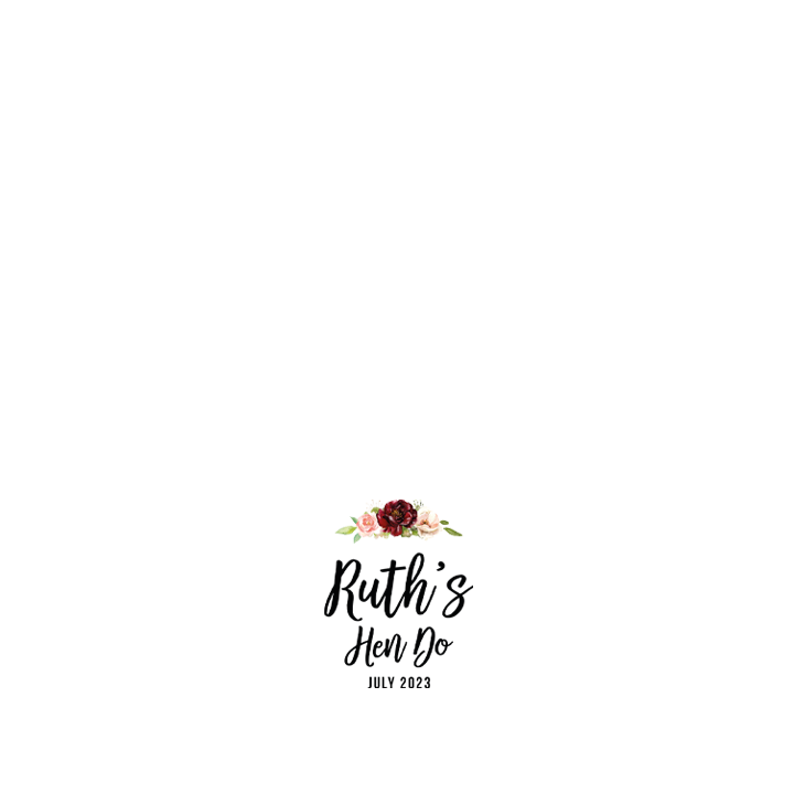 Floral Hen Wine Label - front view