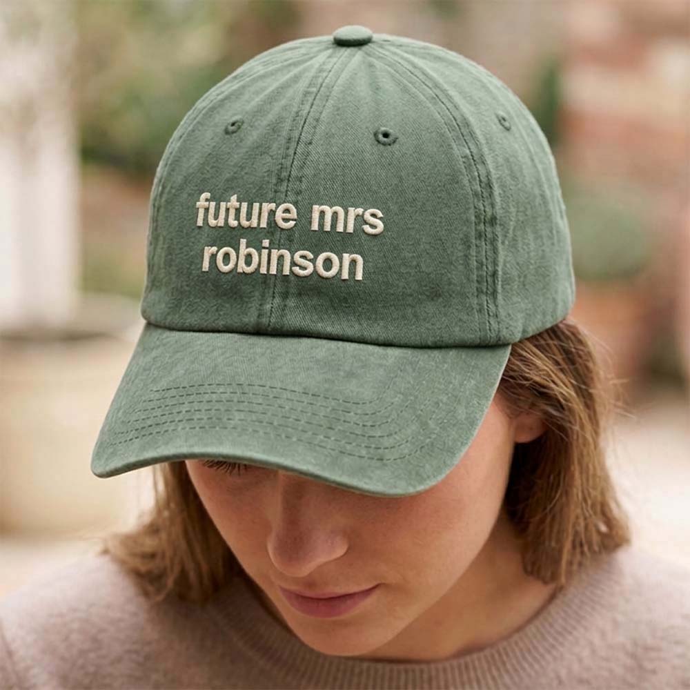 Future Mrs Text Premium Vintage Caps 