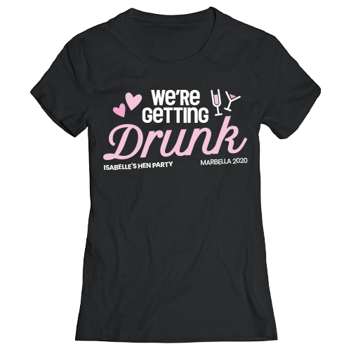 Personalised Hen Night T-shirts & Vest Tops - From £5.99 - Printed in ...