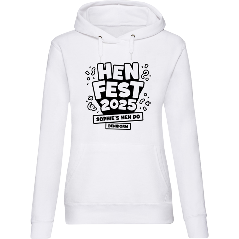 Hen Fest Hoodie - front view