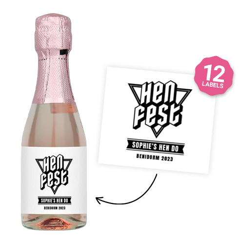 Hen Fest Wine Label