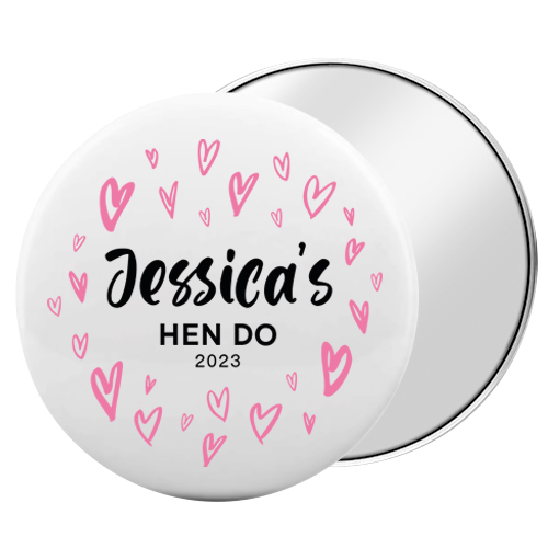 Hen Party Hearts Pocket Mirrors