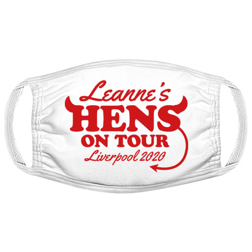 Hens On Tour Face Mask