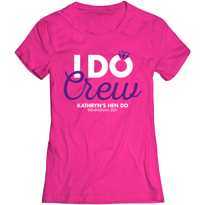 I Do Crew Chunky Hen Do T-Shirt - front view