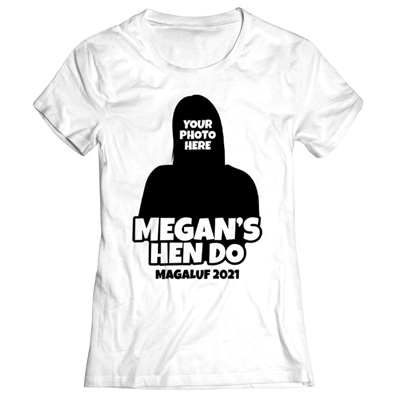 Illustration Print Hen Do T-Shirts - front view