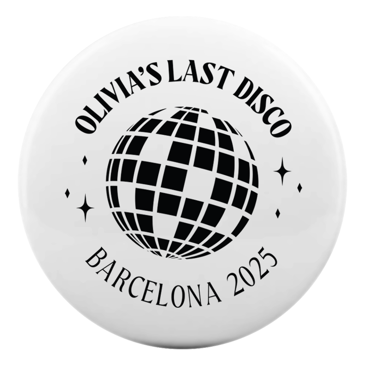 Last Disco Badge - front view