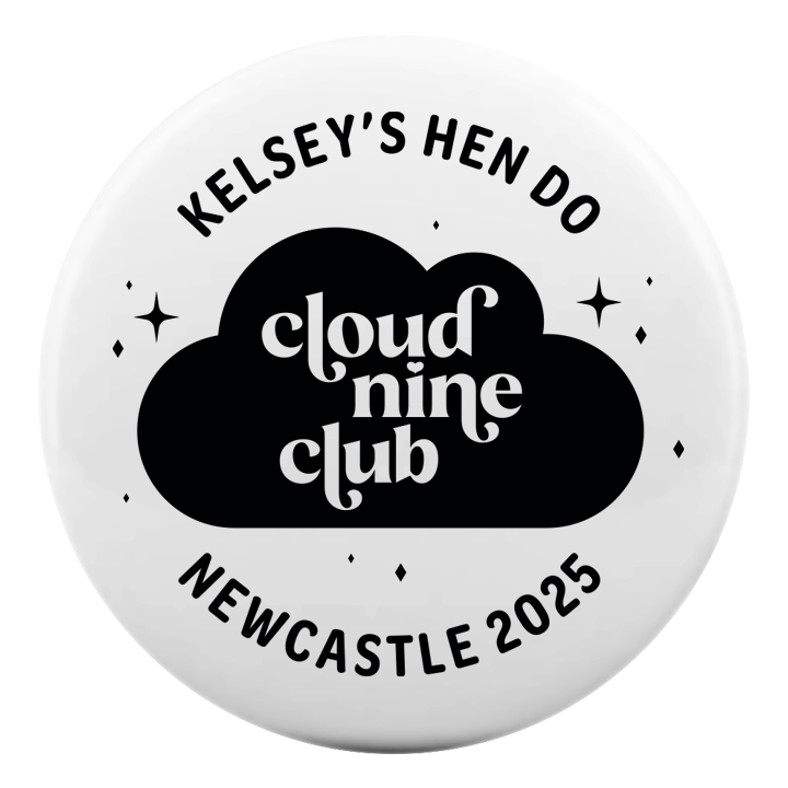 On Cloud Nine Badge - front view