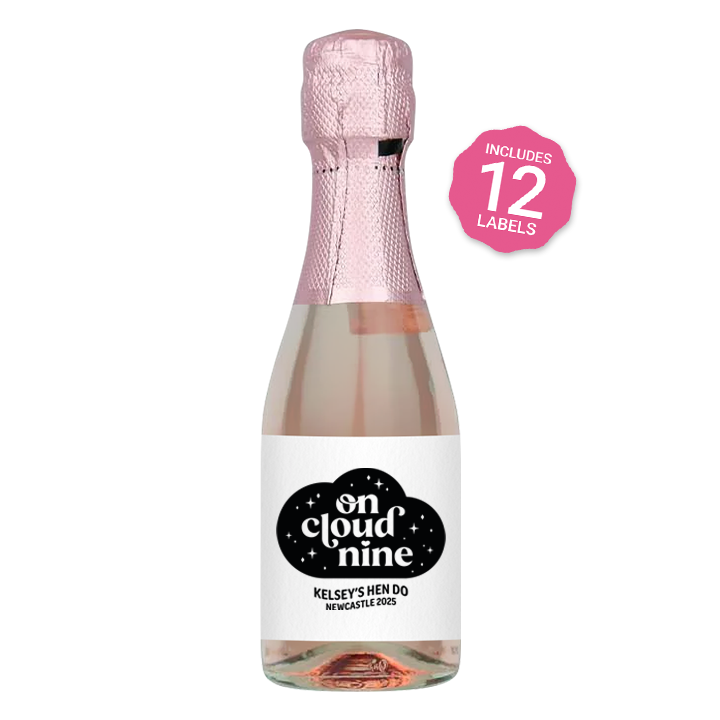 On Cloud Nine Wine Label - front view