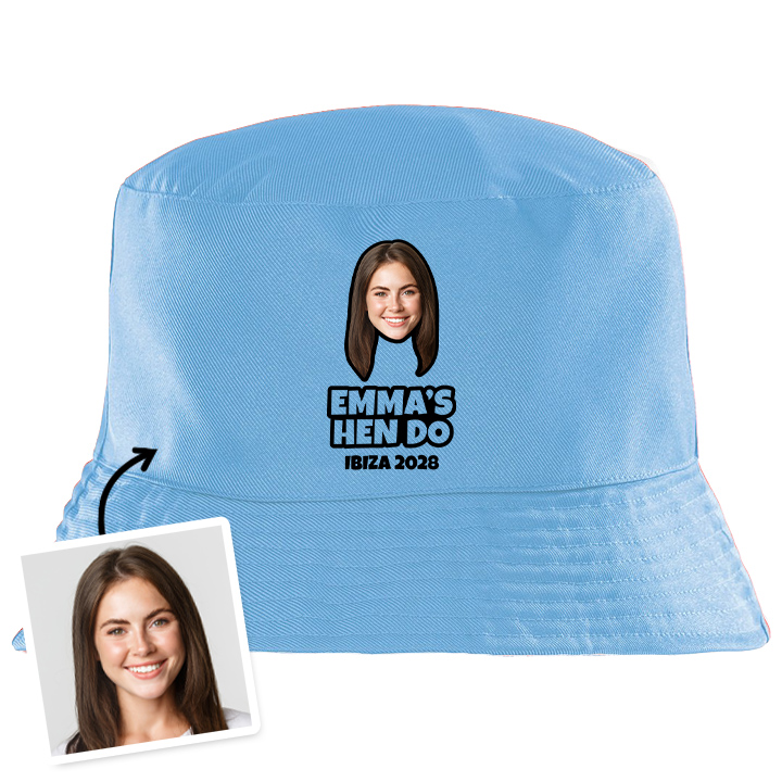 Photo Print Bucket Hats & Caps