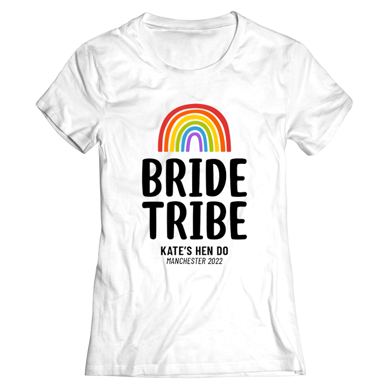 Pride Tribe Hen Do T-Shirts - front view