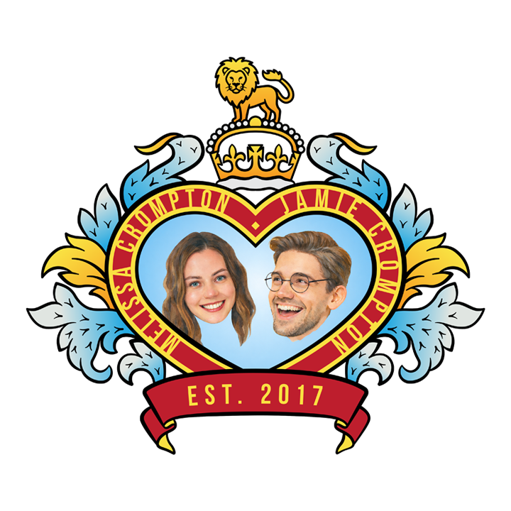 Royal Couple Glassware - zoom view'