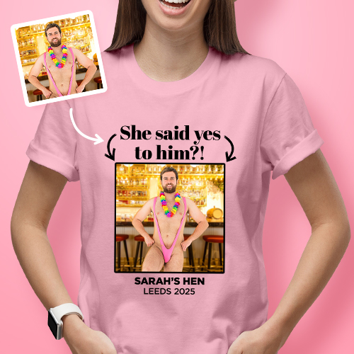 She Said Yes Photo Print T-Shirt