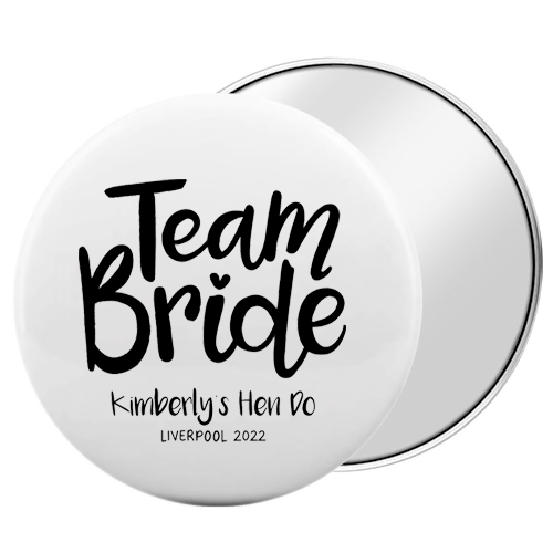 Team Bride Pocket Mirror