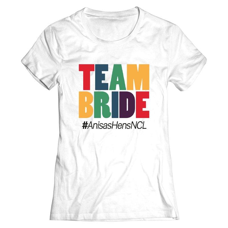 Team Bride Festival Hen Do T-Shirt - front view