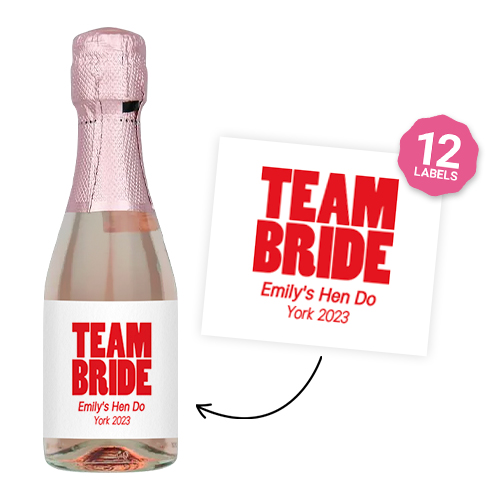 Team Bride Festival Wine Label