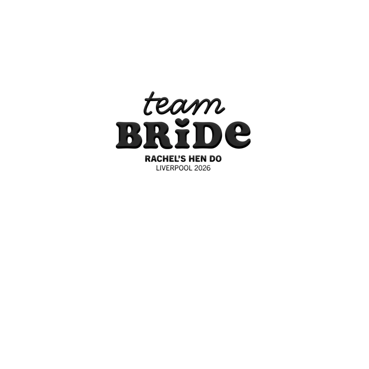 Team Bride Puff Print T-Shirt - front view