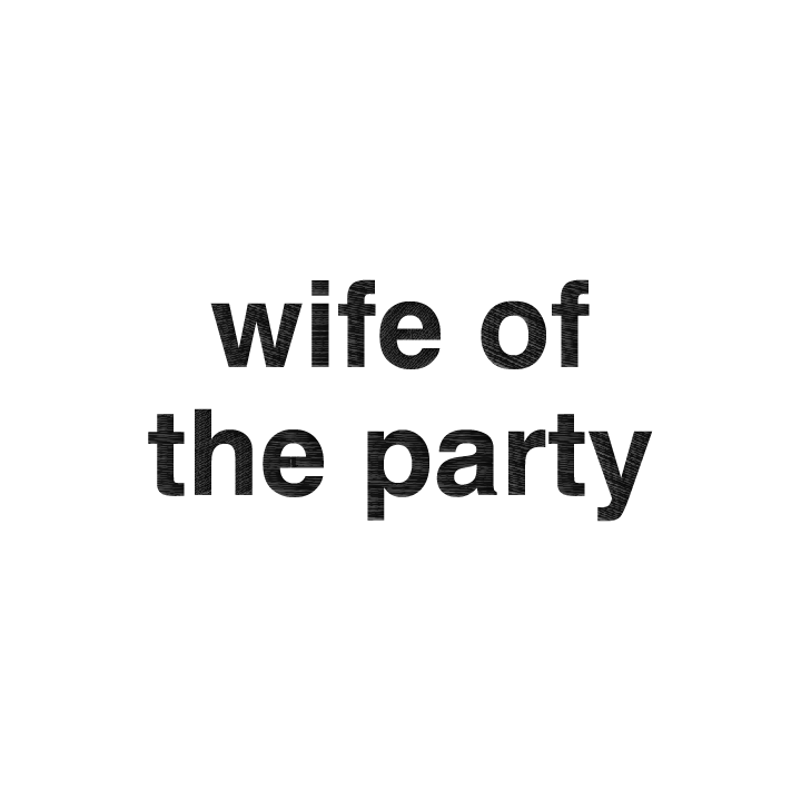 Wife of the Party Hen Cap - zoom view'