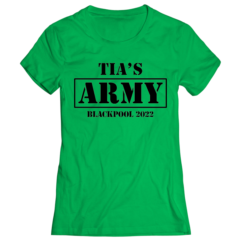 Army Hen Do T-Shirt - front view