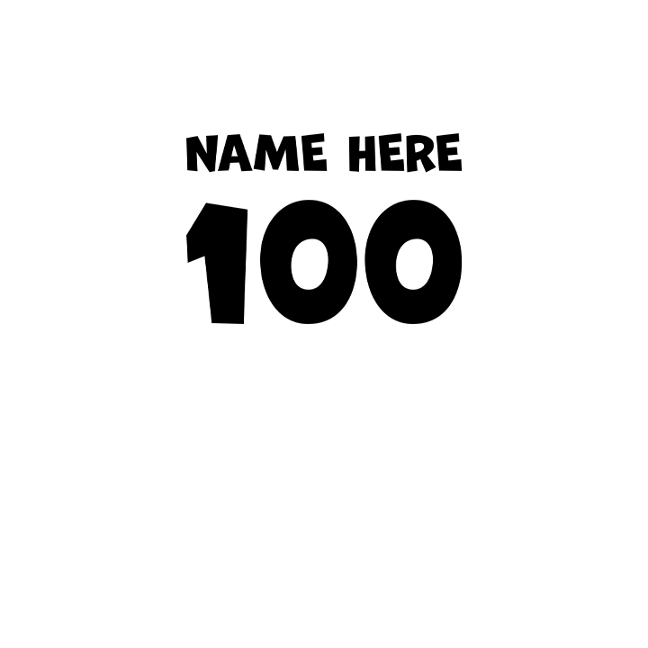 Birthday Party Hat - 100th T-Shirts - Custom - back view'