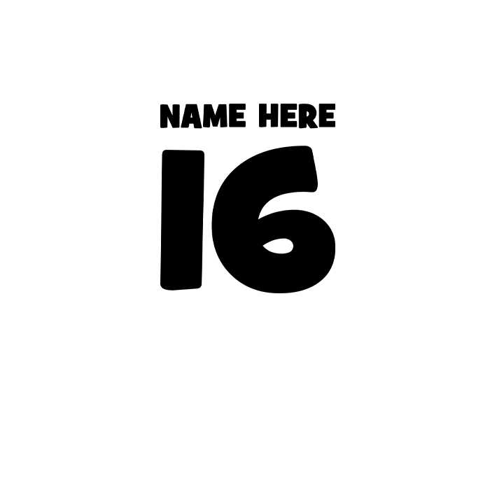 Birthday Crown - 16th T-Shirts - Custom - back view'