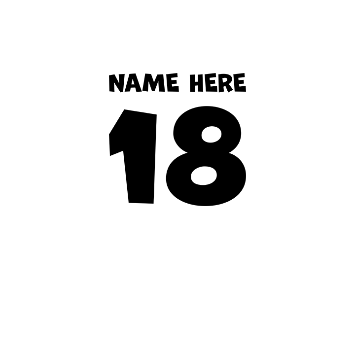 Birthday Party Hat - 18th T-Shirts - Custom - back view'