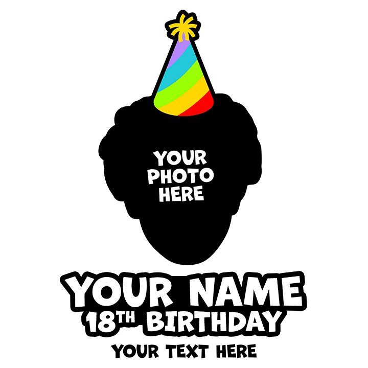 Birthday Party Hat - 18th T-Shirts - Custom - zoom view'