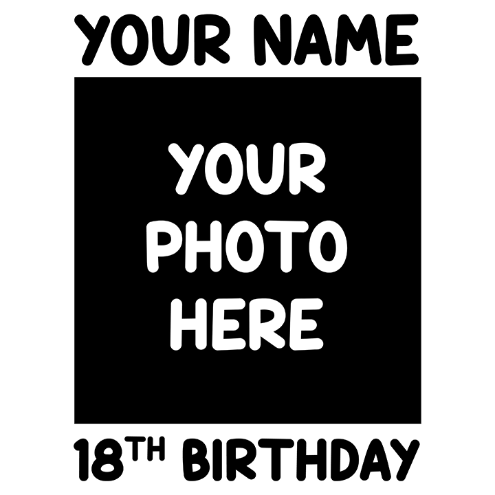 Birthday Photo - 18th T-Shirts - Custom - zoom view'