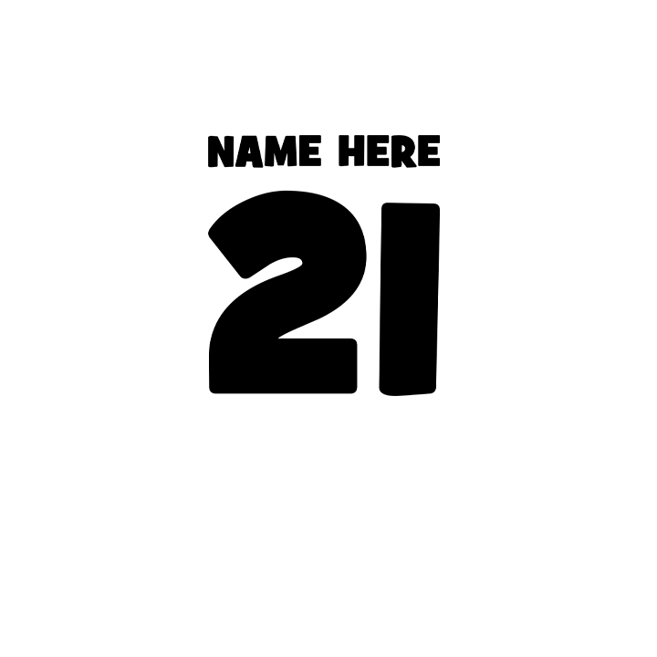 Birthday Crown - 21st T-Shirts - Custom - back view'