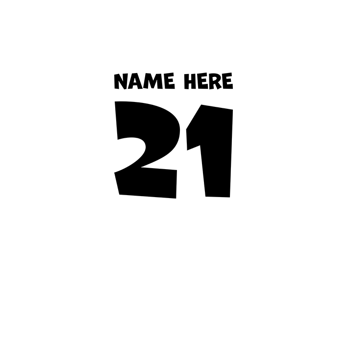 Birthday Party Hat - 21st T-Shirts - Custom - back view'