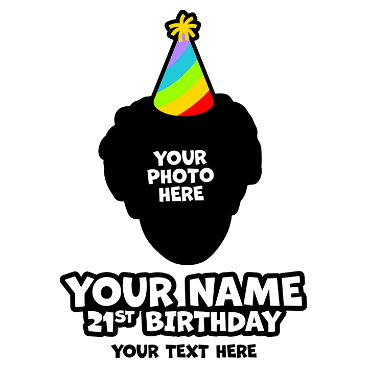 Birthday Party Hat - 21st T-Shirts - Custom - zoom view'