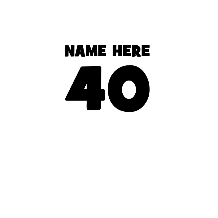 Birthday Crown - 40th T-Shirts - Custom - back view'