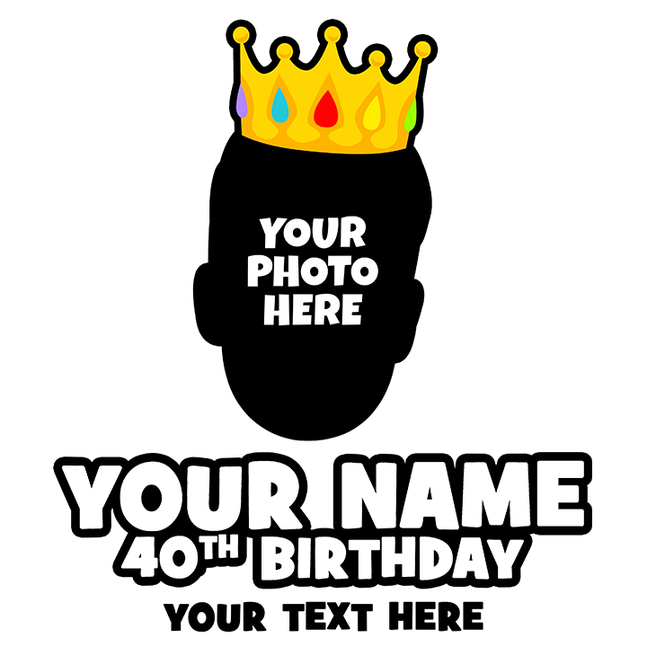 Birthday Crown - 40th T-Shirts - Custom - zoom view'