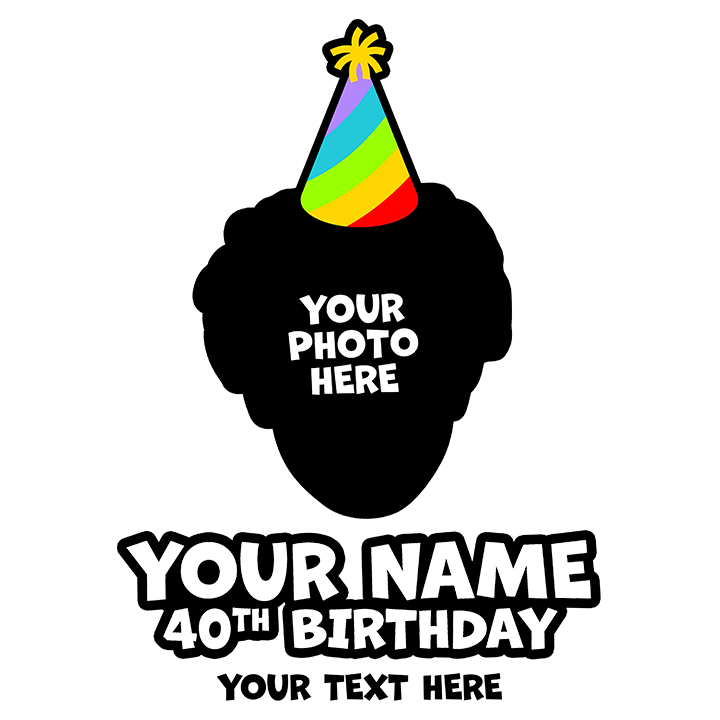 Birthday Party Hat - 40th T-Shirts - Custom - zoom view'