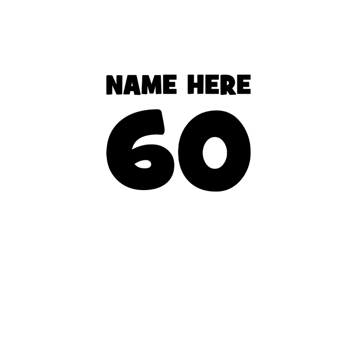 Birthday Crown - 60th T-Shirts - Custom - back view'