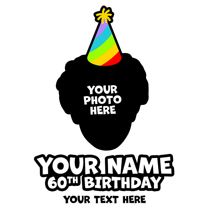 Birthday Party Hat - 60th T-Shirts - Custom - zoom view'