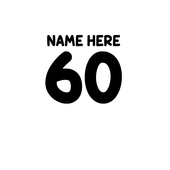 Birthday Photo - 60th T-Shirts - Custom - back view'