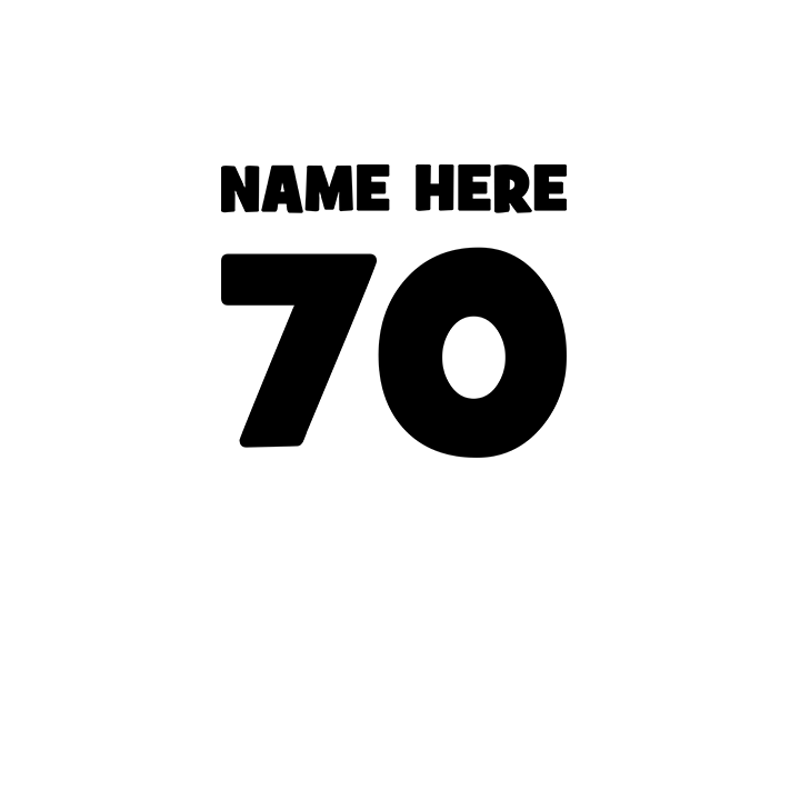 Birthday Crown - 70th T-Shirts - Custom - back view'