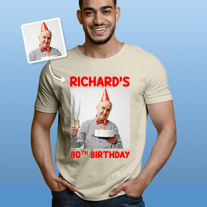 Birthday Photo - 80th T-Shirt