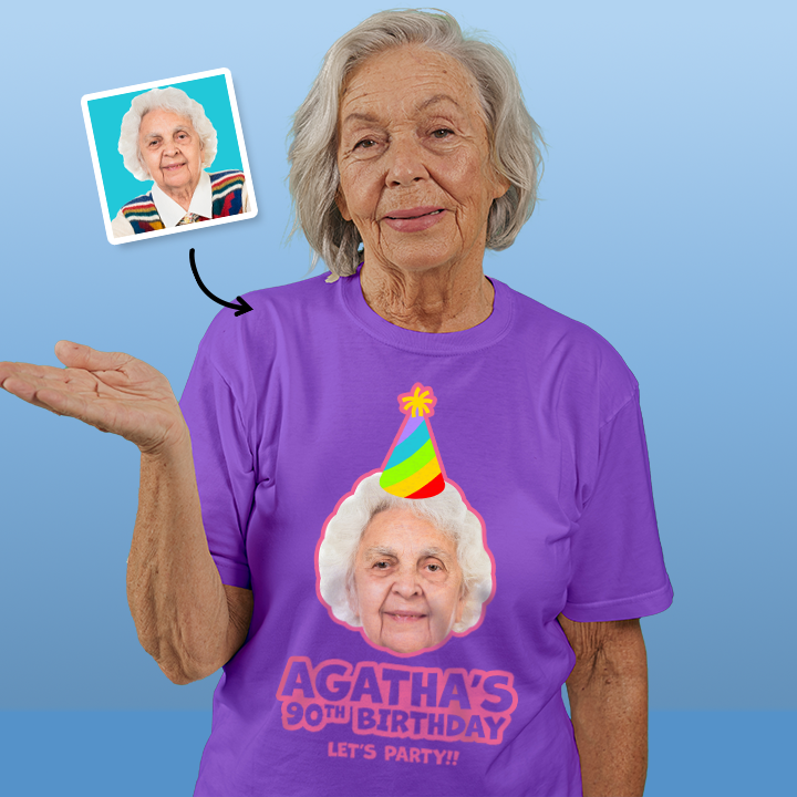 Birthday Party Hat - 90th T-Shirt