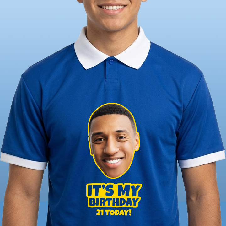 Birthday Football Photo Print - 21st T-Shirt