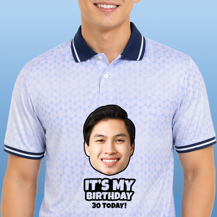 Birthday Football Photo Print - 30th T-Shirt