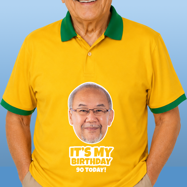 Birthday Football Photo Print - 90th T-Shirt