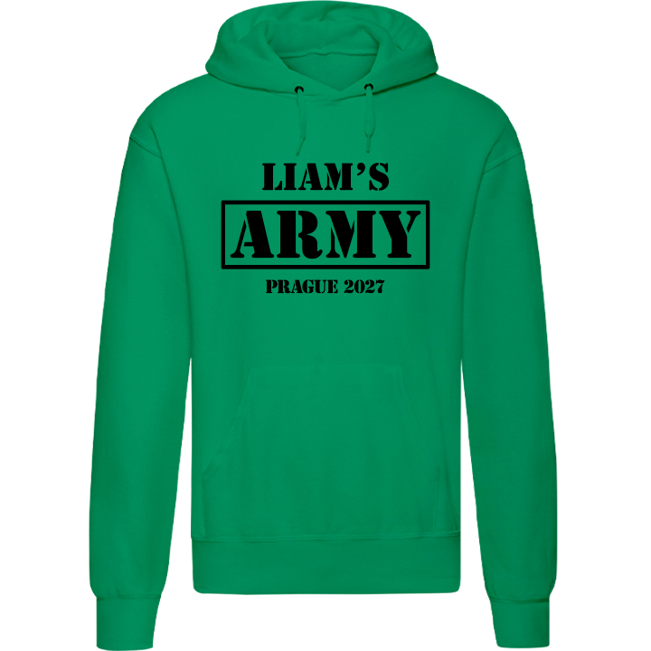 Stag Do Illustration from Photo Hoodie – Illustration, Text, Location on Pink Hoodie