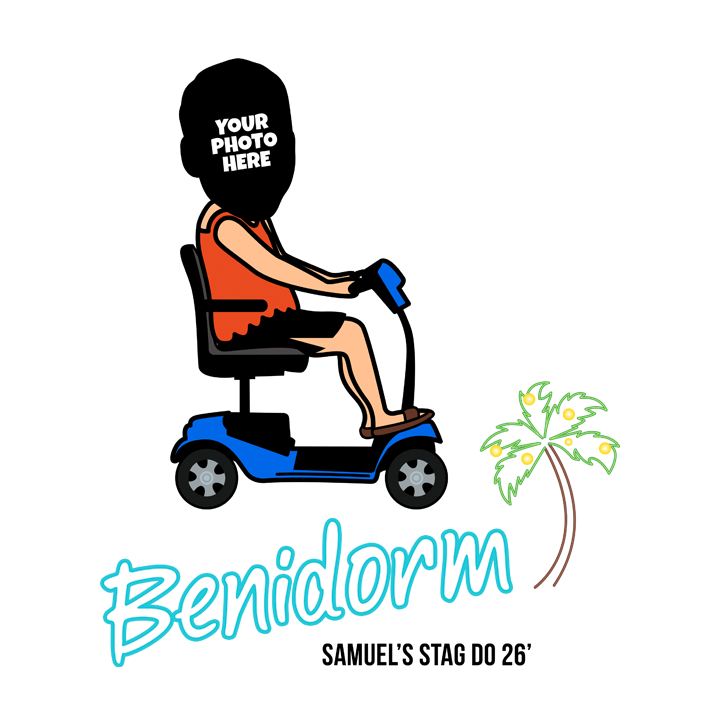 Benidorm Scooter T-Shirt - zoom view'