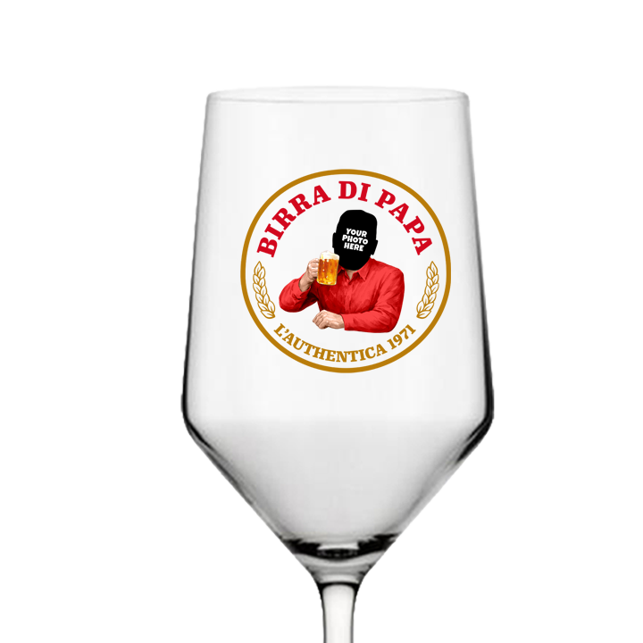 Birra Di Papa Glassware - front view