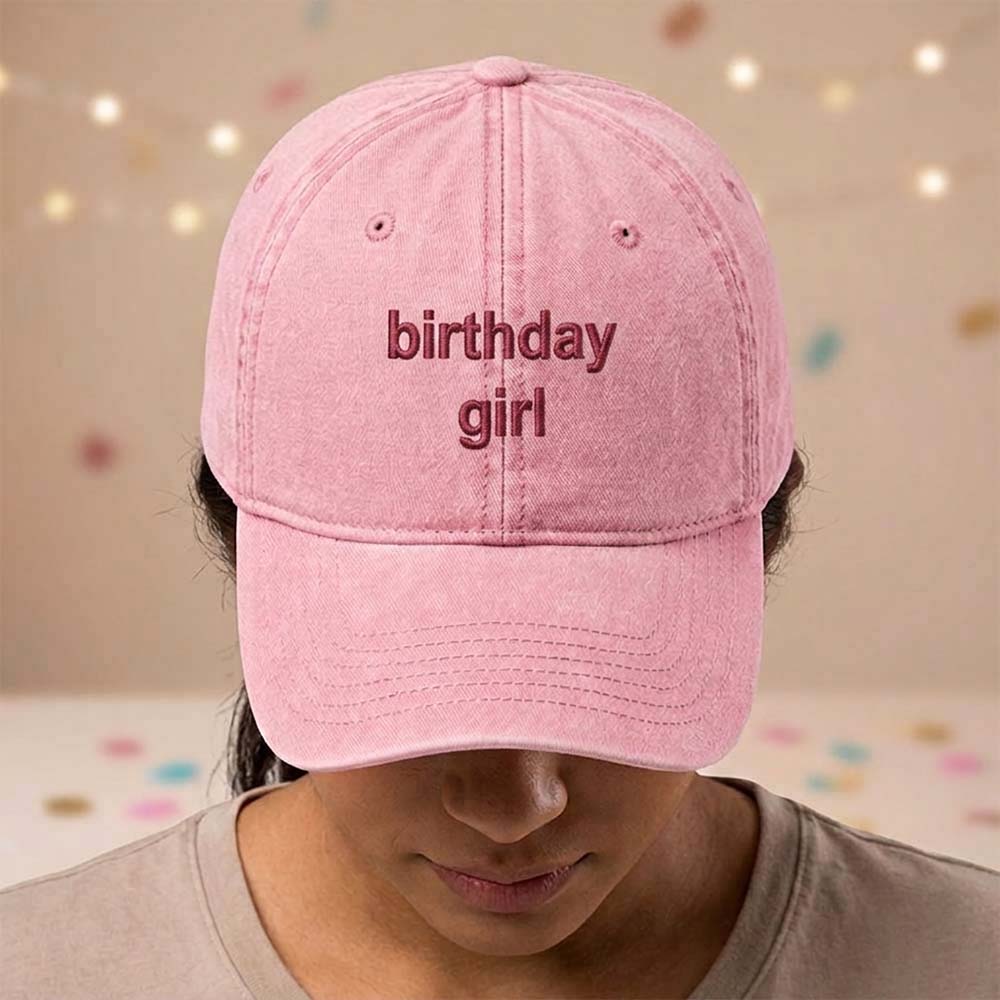 Birthday Name Premium Vintage Caps
