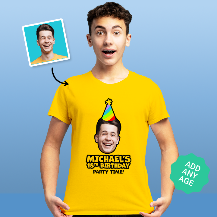 Birthday Party Hat - Any Age T-Shirts - Custom